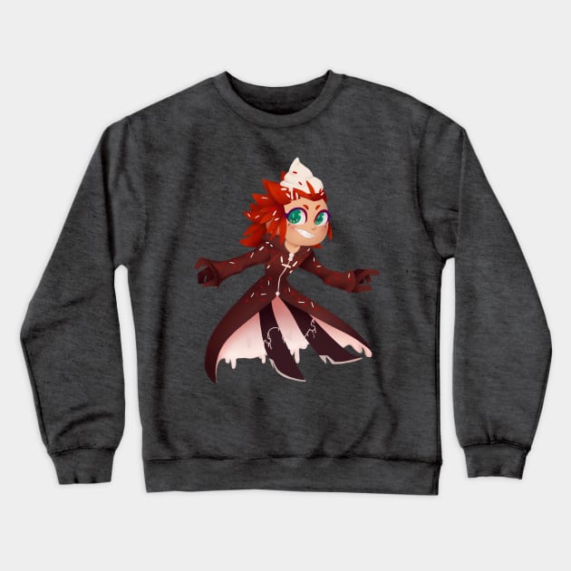 Axel - Red Velvet Crewneck Sweatshirt by VenaCoeurva